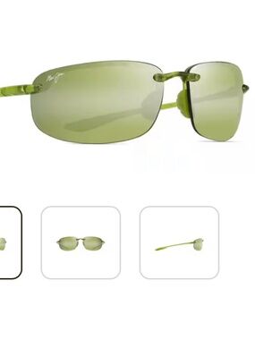 Maui Jim Ho'okipa Polarized Sunglasses Green NWT